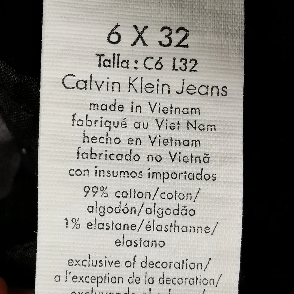 Calvin Klein EUC Jeans Womens 6 Corduroy Straight - Picture 9 of 10